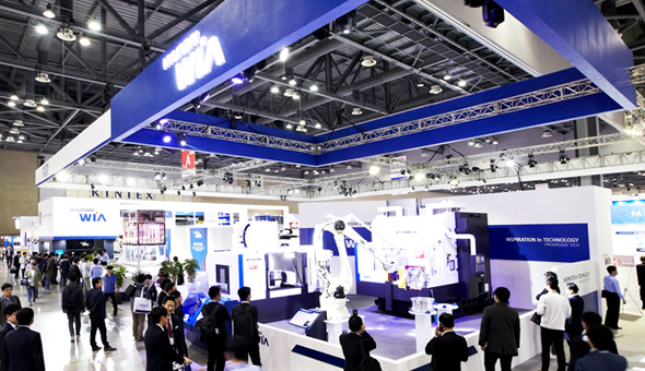 Hyundai Wia Participates In Simtos 16 And Makes History For Innovation Of Manufacturing Industry Hyundai Wia Machine Tools